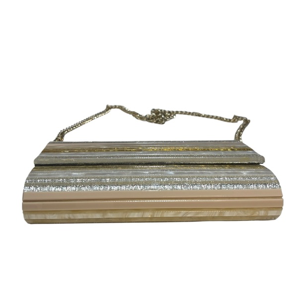 Kurt Geiger London Party Eagle Clutch - Gold, Silver, Champagne, and Pearl - Picture 5 of 16
